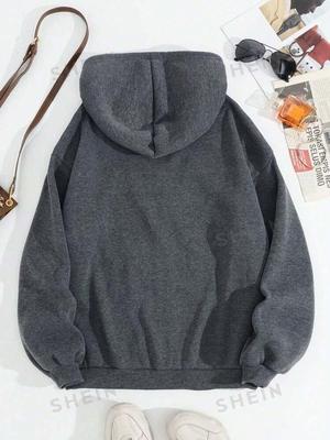 Soft Grey Fleece Hoodie – Daily Wear