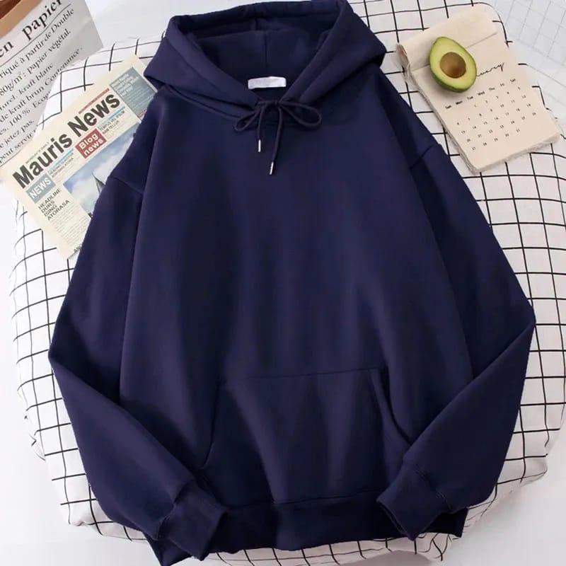 Men’s Premium Blue Fleece Hoodie