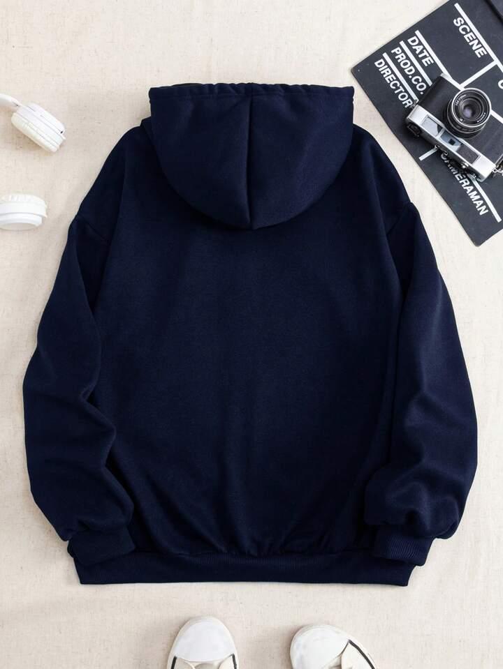 Men’s Premium Blue Fleece Hoodie