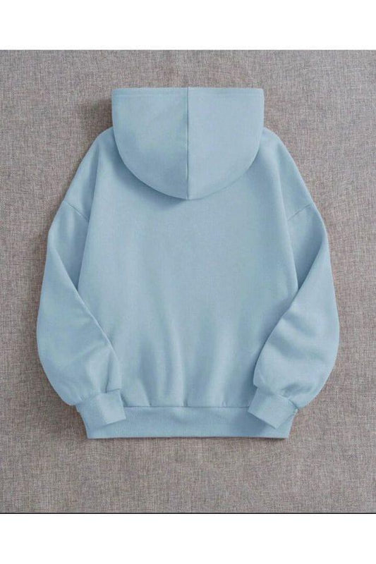 Blue Premium Fleece Hoodie for Men