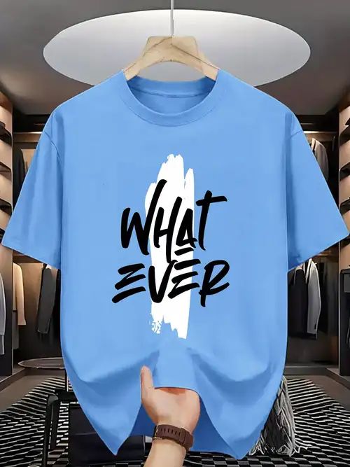Whatever Graphic Print T-Shirt – Casual Unisex Cotton Tee